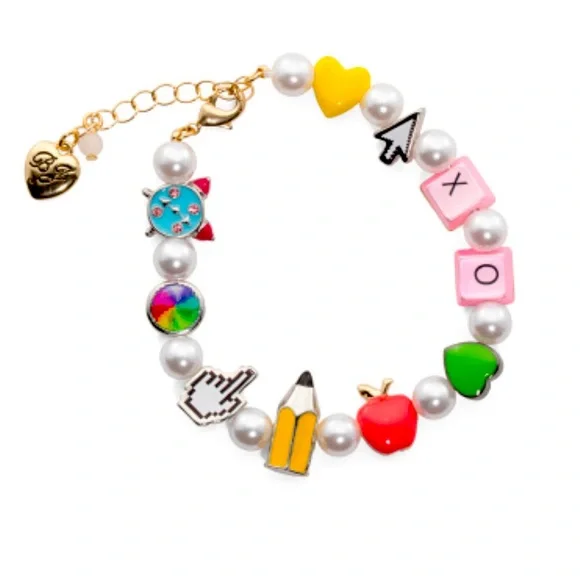 New Betsey Johnson whimsical bracelet Playful charm bracelet - Picture 6 of 9
